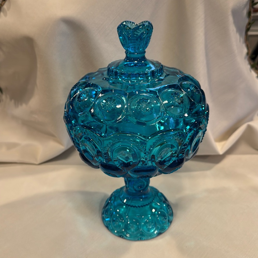 Vintage LE Smith Moon and Stars Lidded Candy Dish